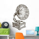 Gramophone Vector Logo Design Wall Decal