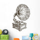 Gramophone Vector Logo Design Wall Decal