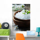 White Salt and Flowers Wall Decal