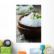 White Salt and Flowers Wall Decal