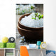 White Salt and Flowers Wall Decal