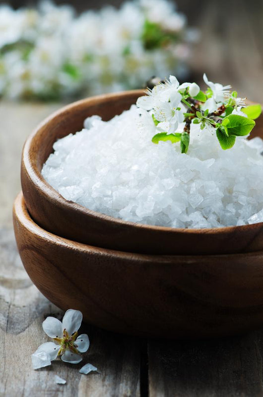 White Salt and Flowers Wall Decal