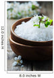 White Salt and Flowers Wall Decal