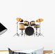wooden drums Wall Decal