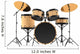 wooden drums Wall Decal