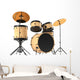 wooden drums Wall Decal