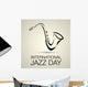 International Jazz Day Vector Wall Decal