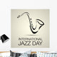 International Jazz Day Vector Wall Decal