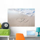 White Sandy Hand-drawn Hearts Wall Decal