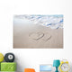 White Sandy Hand-drawn Hearts Wall Decal