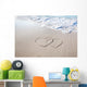 White Sandy Hand-drawn Hearts Wall Decal