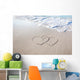 White Sandy Hand-drawn Hearts Wall Decal