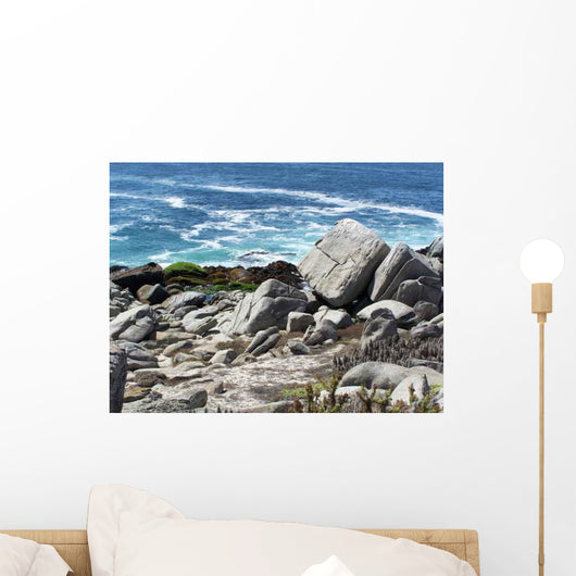 Strand Mit Steinen Auf Wall Decal