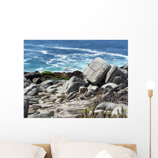Strand Mit Steinen Auf Wall Decal