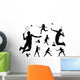 Badminton Player Silhouette Wall Stickers Wall Decal