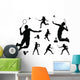 Badminton Player Silhouette Wall Stickers Wall Decal