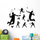 Badminton Player Silhouette Wall Stickers Wall Decal
