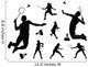 Badminton Player Silhouette Wall Stickers Wall Decal