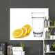 Water with Lemon White Wall Decal