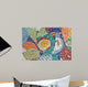 Colorful Mosaic Bird Decoration Wall Decal