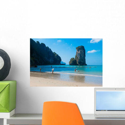 Amazing view of huge rock - Giant Nail, Thailand Wall Mural
