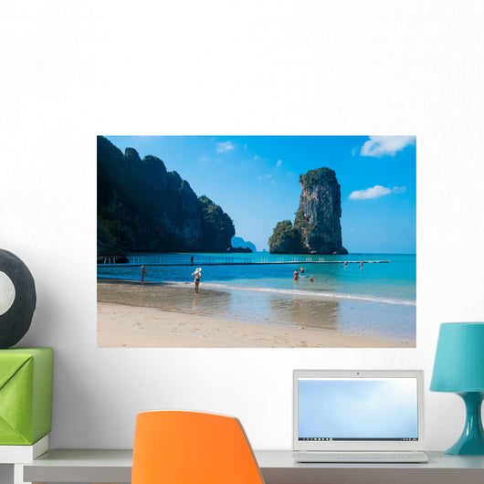 Amazing view of huge rock - Giant Nail, Thailand Wall Mural