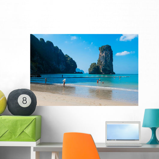 Amazing view of huge rock - Giant Nail, Thailand Wall Mural