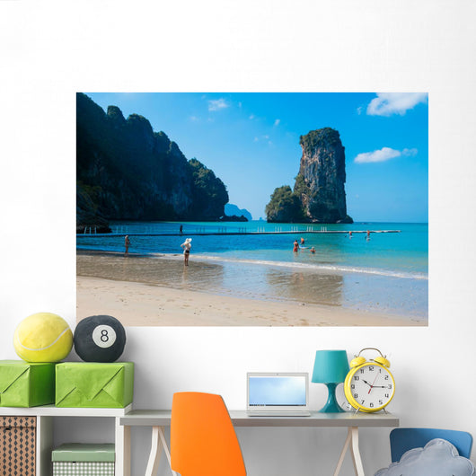 Amazing view of huge rock - Giant Nail, Thailand Wall Mural