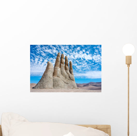 Hand Sculpture, the symbol of Atacama Desert Wall Mural