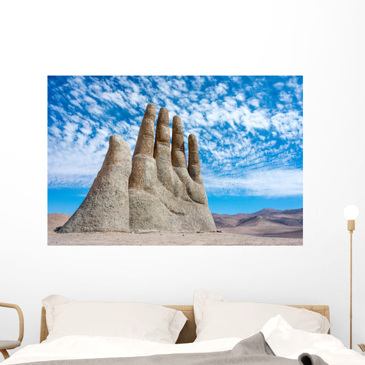 Hand Sculpture, the symbol of Atacama Desert Wall Mural