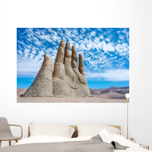 Hand Sculpture, the symbol of Atacama Desert Wall Mural