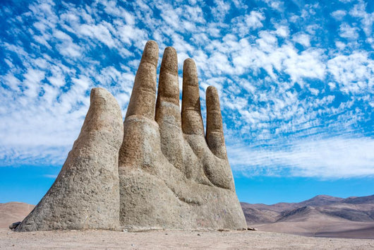 Hand Sculpture, the symbol of Atacama Desert Wall Mural