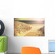 Retro Toned Photo Beach Wall Decal