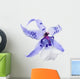 Blue Orchid Bloom with Wall Decal