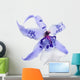 Blue Orchid Bloom with Wall Decal