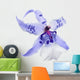 Blue Orchid Bloom with Wall Decal