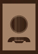 Poster Illustration Guitar Wall Decal