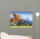 Kuh Vor Berglandschaft Und Wall Decal
