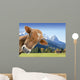 Kuh Vor Berglandschaft Und Wall Decal
