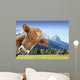 Kuh Vor Berglandschaft Und Wall Decal