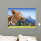Kuh Vor Berglandschaft Und Wall Decal
