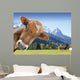 Kuh Vor Berglandschaft Und Wall Decal