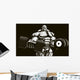 Bodybuilder with Dumbbell Wall Decal