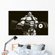 Bodybuilder with Dumbbell Wall Decal