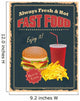 Vintage Fast Food Poster Wall Decal