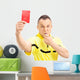 Furious Football Referee Wall Decal