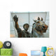 Roman Bronze Equestrian Statue Wall Decal