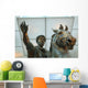 Roman Bronze Equestrian Statue Wall Decal