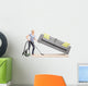 Housewife Lifting Sofa and Wall Decal