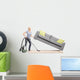 Housewife Lifting Sofa and Wall Decal
